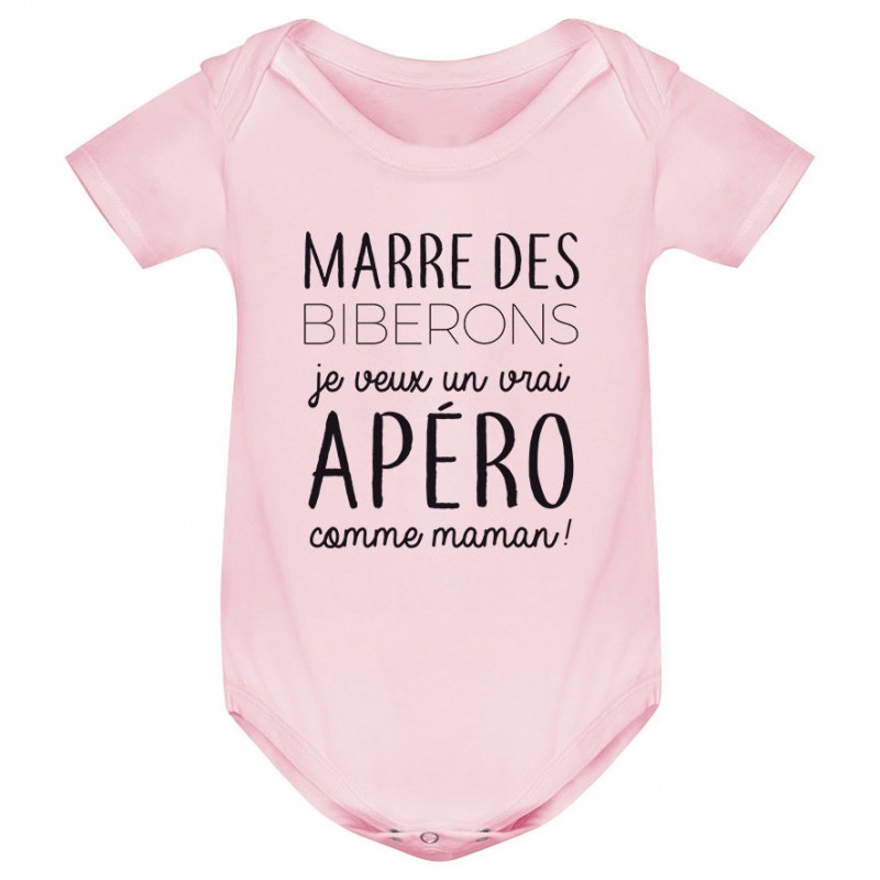 Body bébé Je veux un vrai apéro comme maman Body bébé Je veux un vrai apéro comme maman