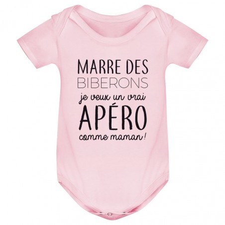 Body bébé Je veux un vrai apéro comme maman