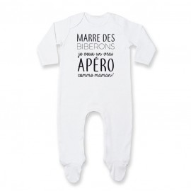 Pyjama bébé Je veux un vrai apéro comme maman