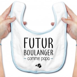 Bavoir bébé Futur boulanger comme papa