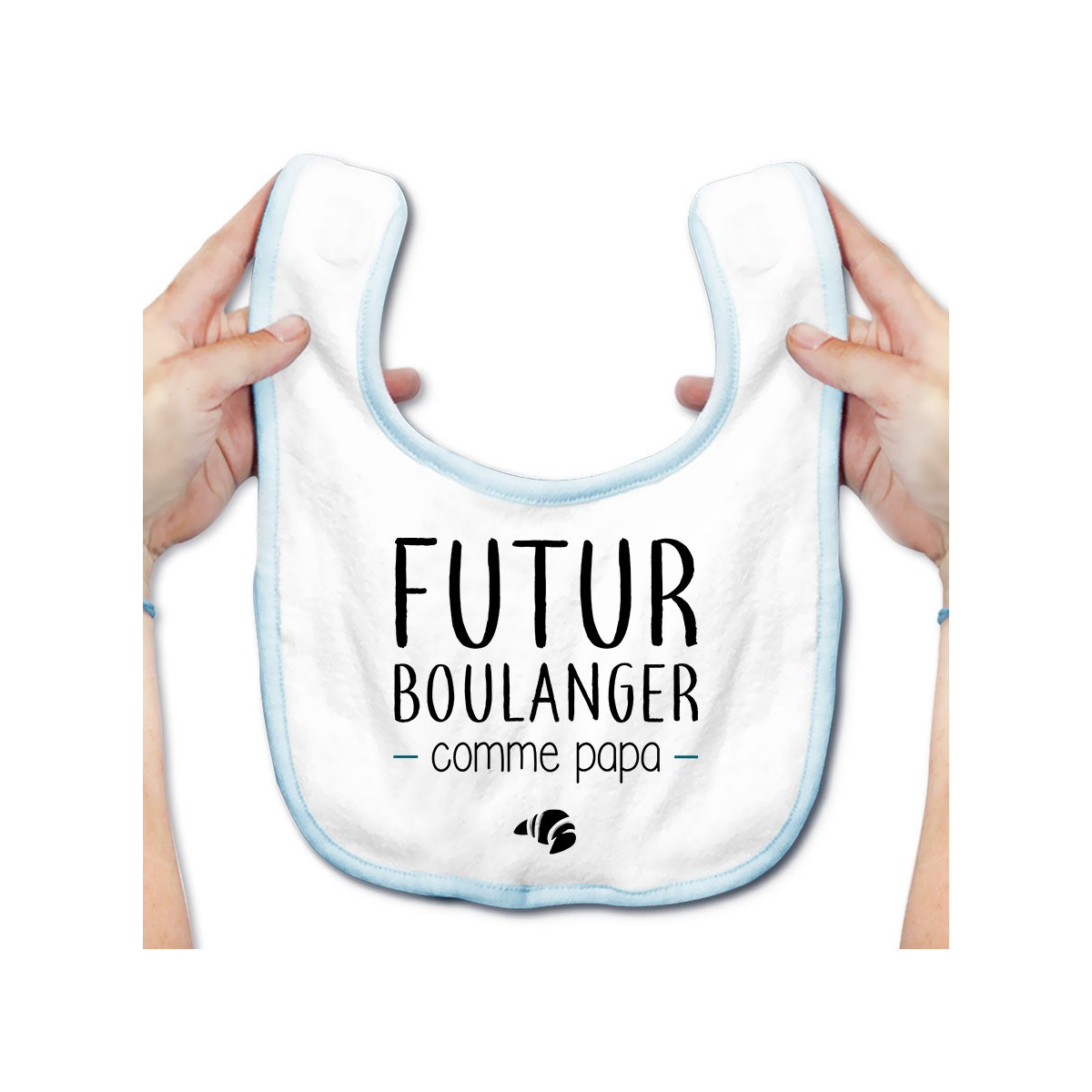 Bavoir bébé Futur boulanger comme papa