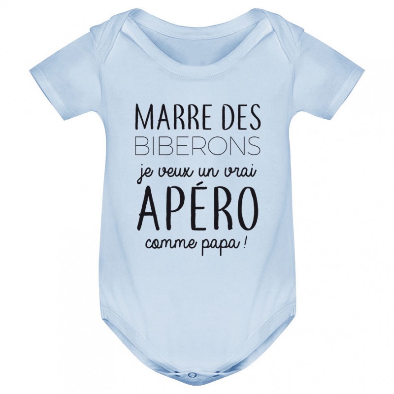 Body bébé Je veux un vrai apéro comme papa