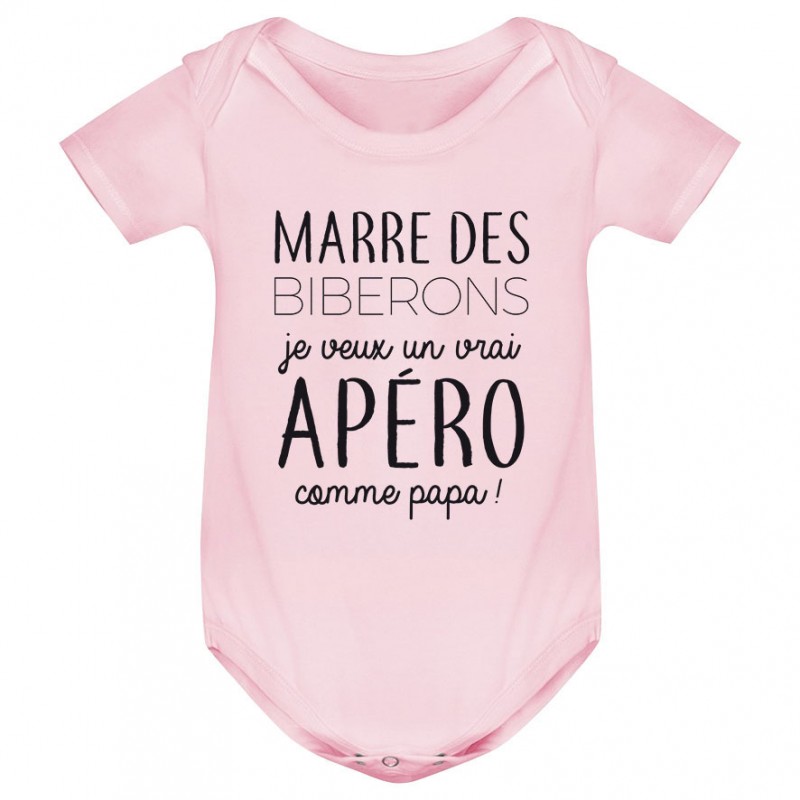 Body bébé Je veux un vrai apéro comme papa Body bébé Je veux un vrai apéro comme papa