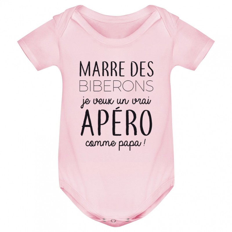 Body bébé Je veux un vrai apéro comme papa