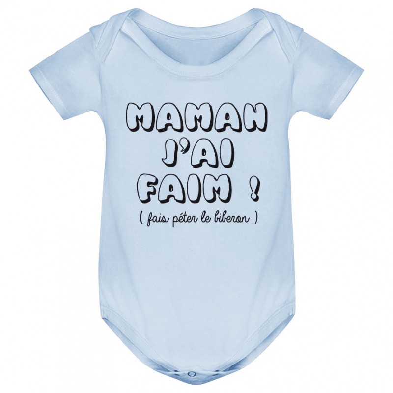 Body bébé Maman j'ai faim Body bébé Maman j'ai faim