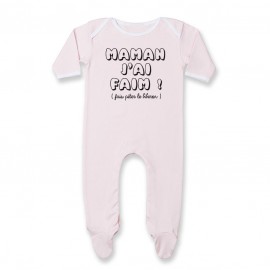 Pyjama bébé Maman j'ai faim