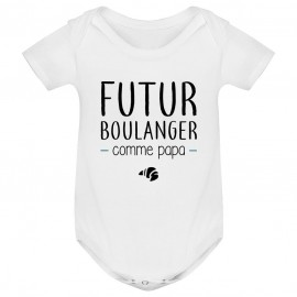 Body bébé Futur boulanger comme papa