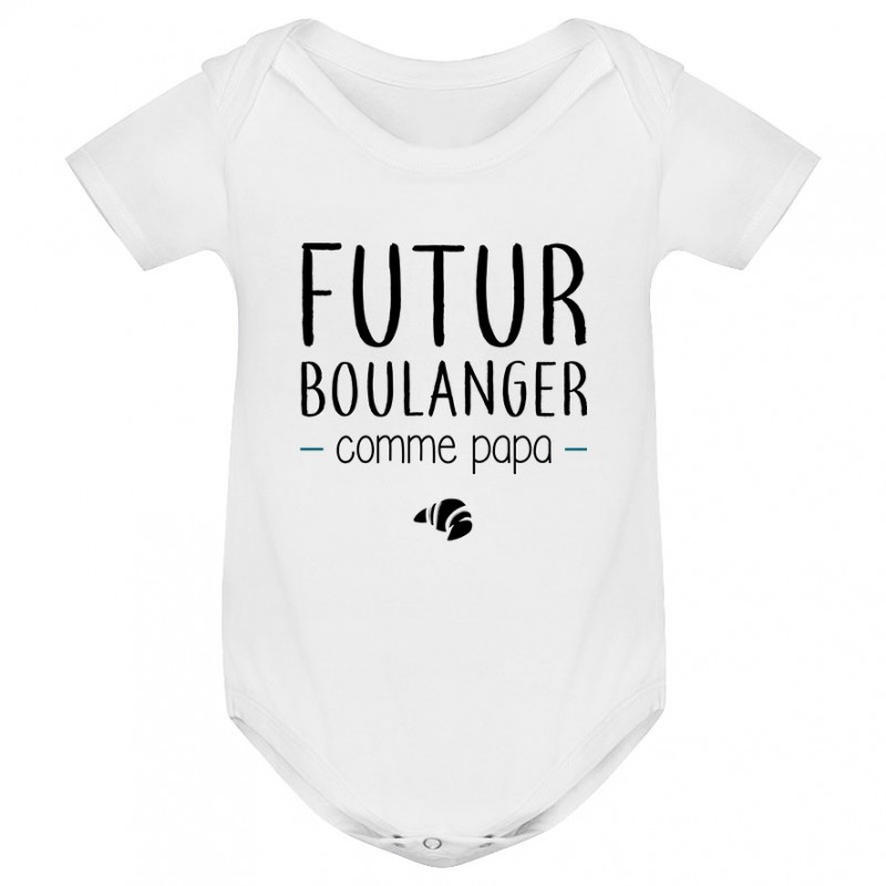 Body bébé Futur boulanger comme papa