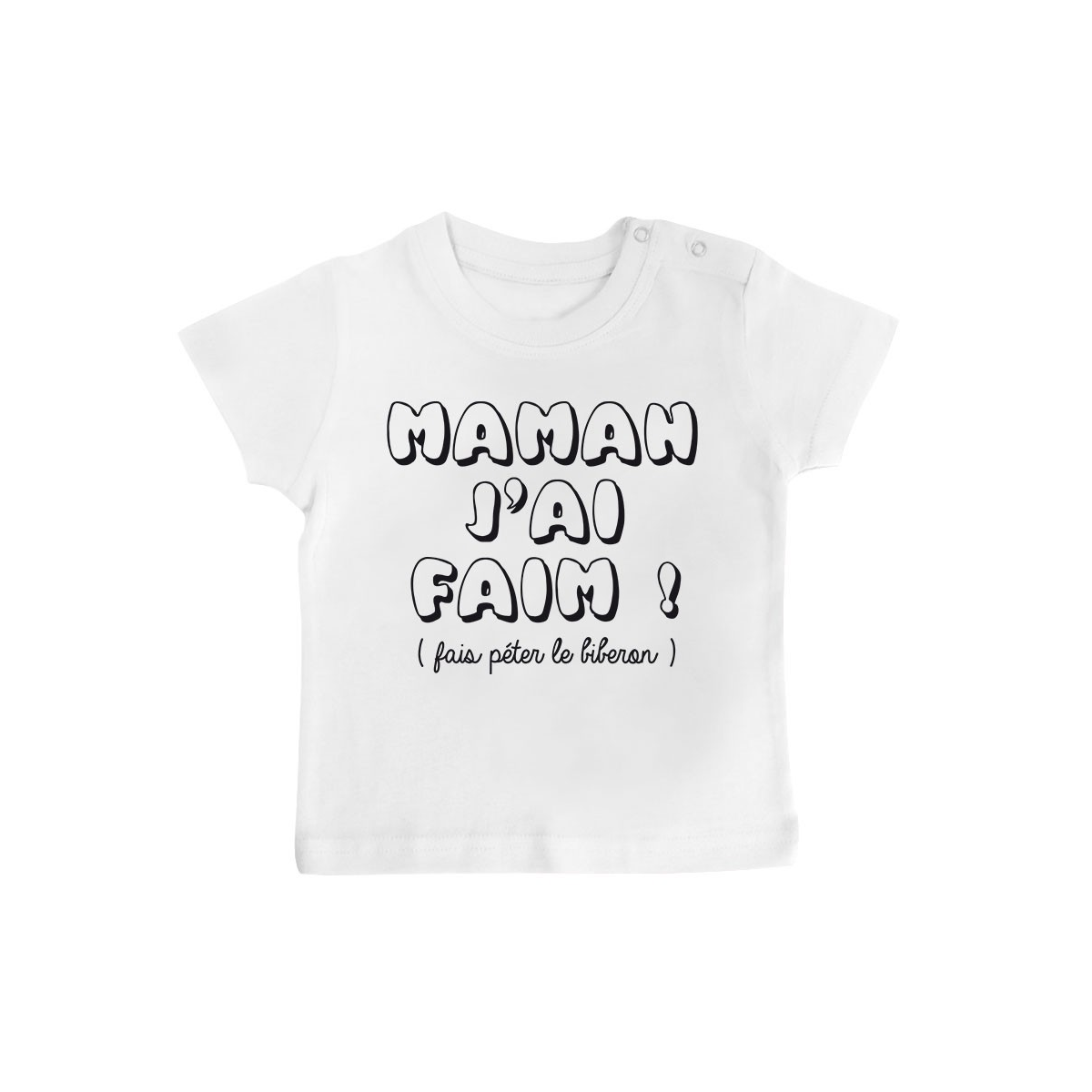 T-Shirt bébé Maman j'ai faim