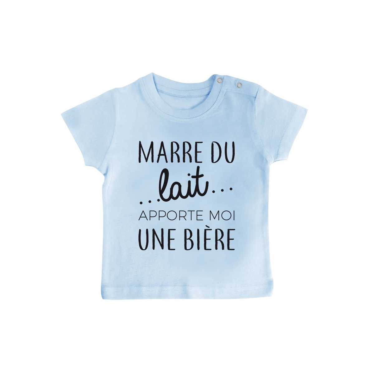 T-Shirt bébé Marre du lait apporte moi un bière