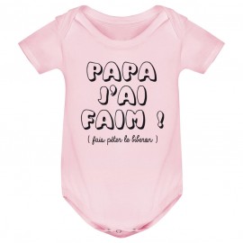 Body bébé Papa j'ai faim