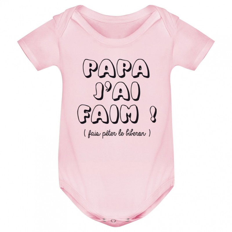 Body bébé Papa j'ai faim