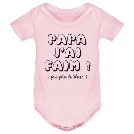 Body bébé Papa j'ai faim