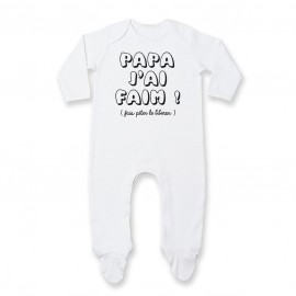 Pyjama bébé Papa j'ai faim