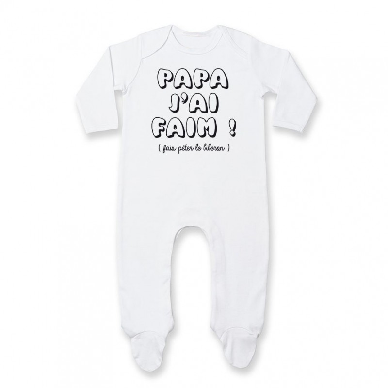 Pyjama bébé Papa j'ai faim Pyjama bébé Papa j'ai faim