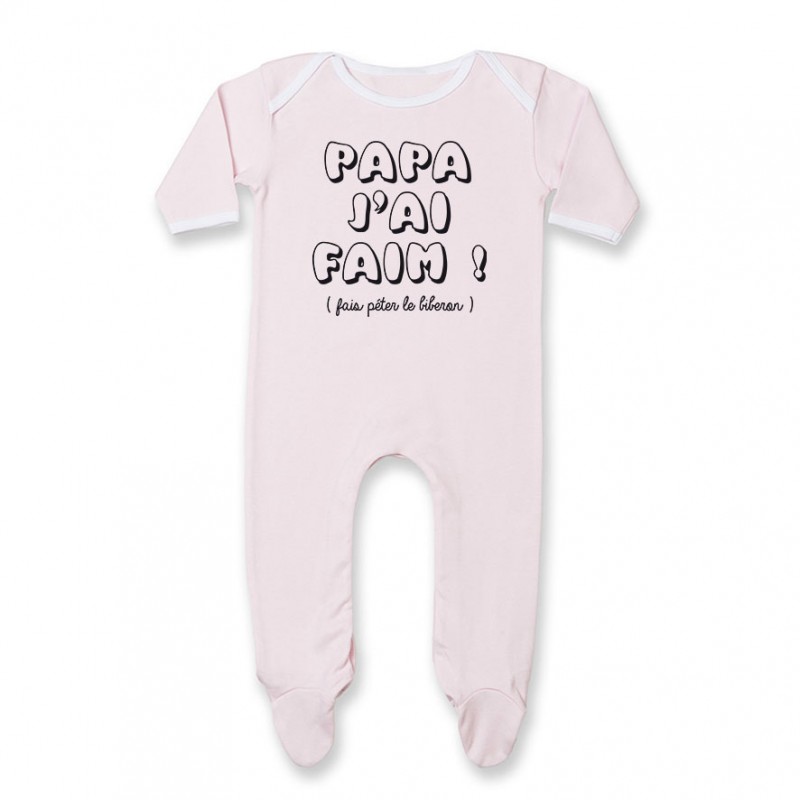 Pyjama bébé Papa j'ai faim