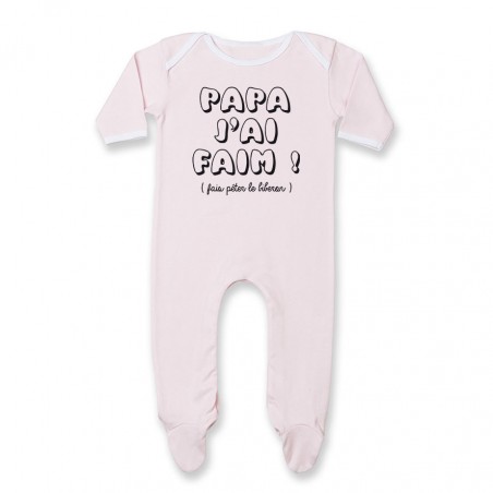 Pyjama bébé Papa j'ai faim