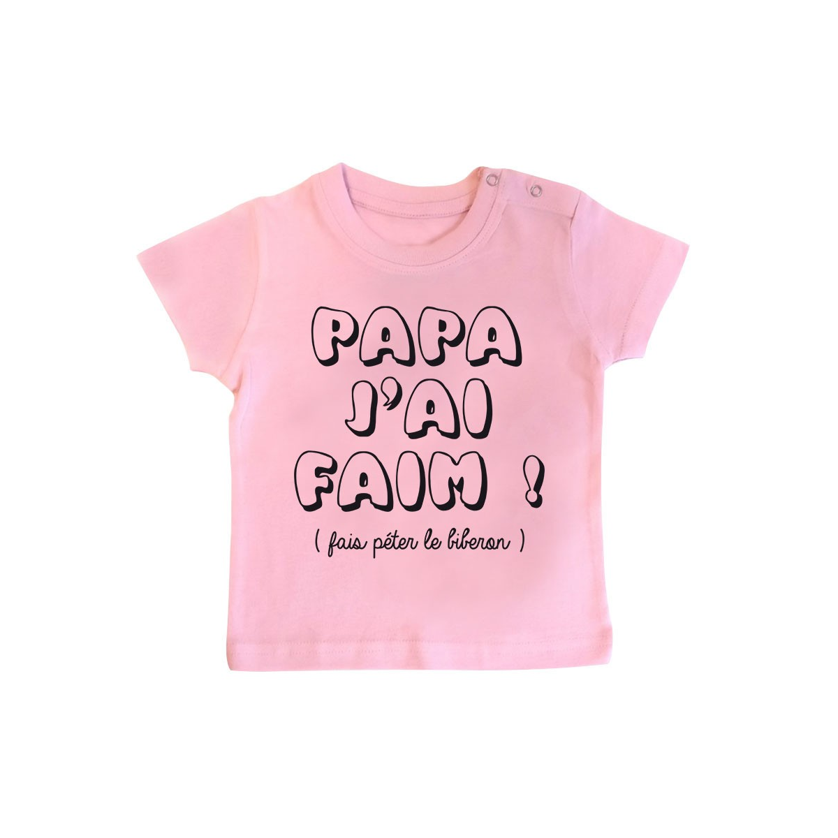 T-Shirt bébé Papa j'ai faim