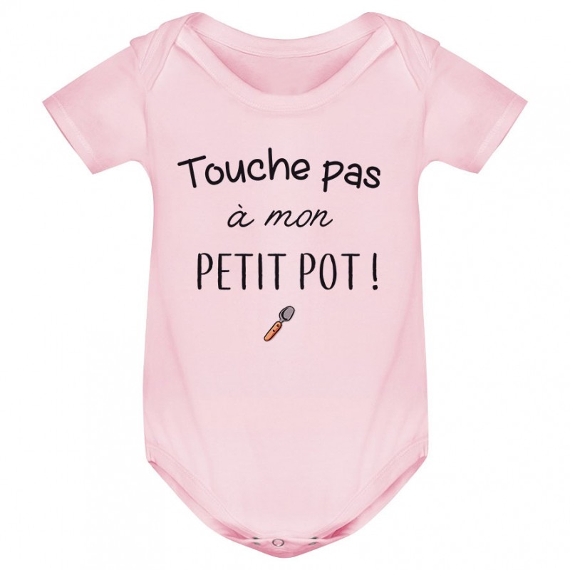 Body bébé Touche pas à mon petit pot Body bébé Touche pas à mon petit pot