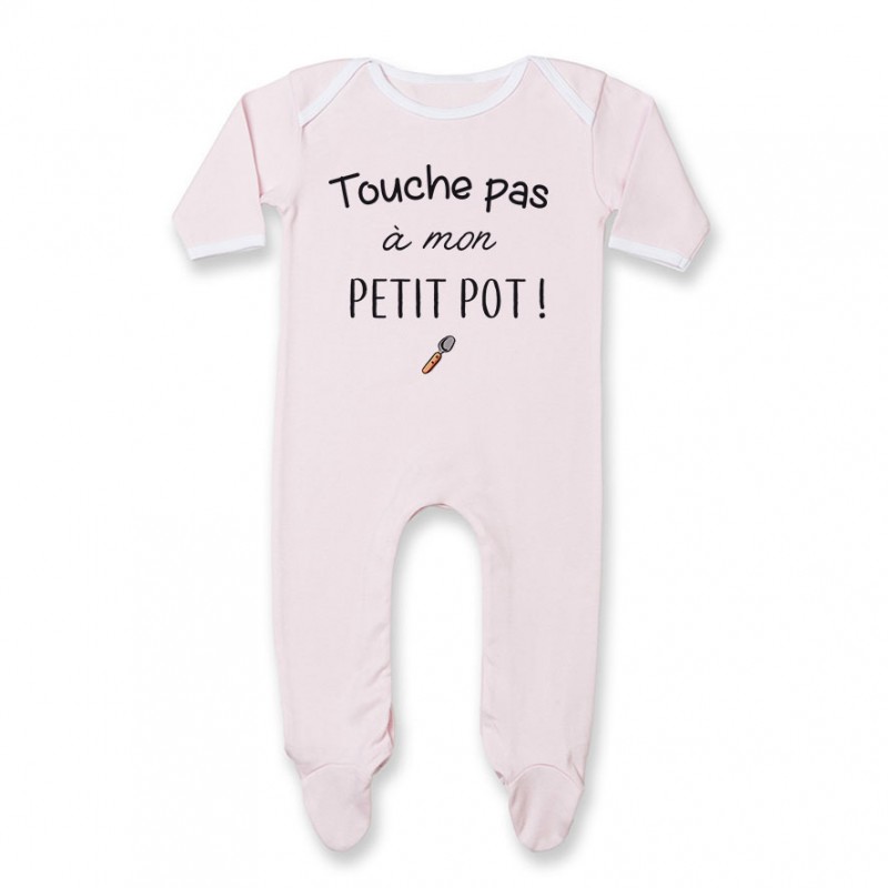 Pyjama bébé Touche pas à mon petit pot Pyjama bébé Touche pas à mon petit pot