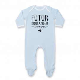 Pyjama bébé Futur boulanger comme papa