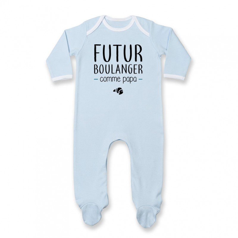 Pyjama bébé Futur boulanger comme papa