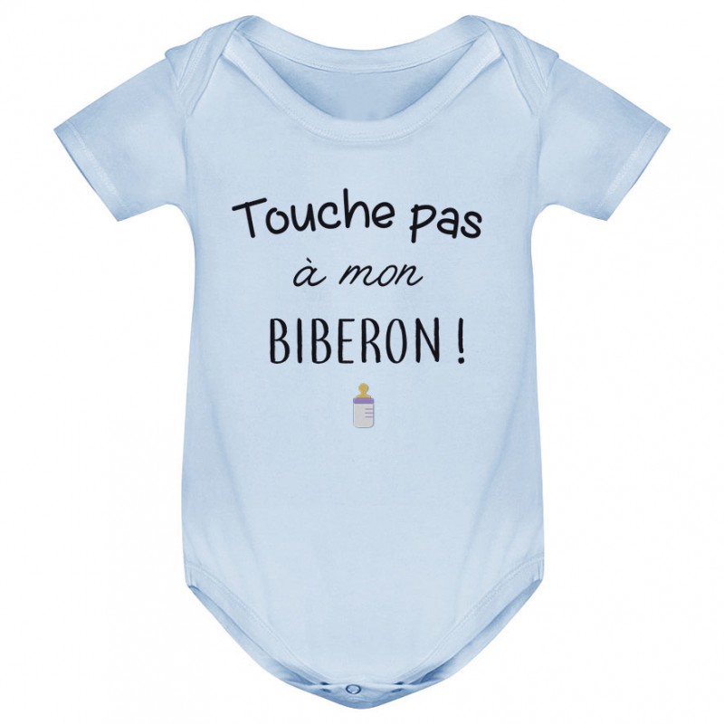 Body bébé Touche pas à mon biberon Body bébé Touche pas à mon biberon