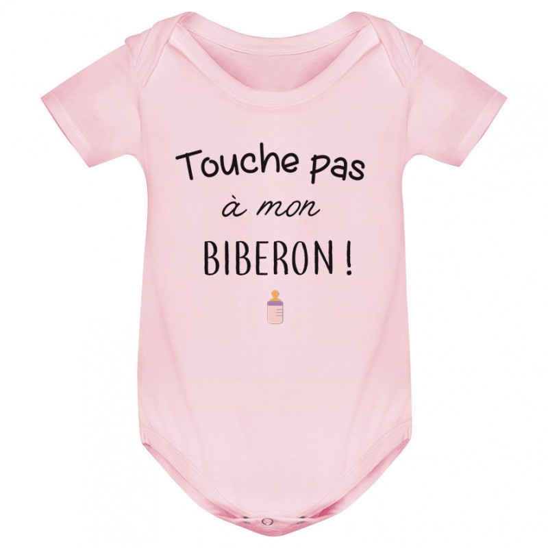 Body bébé Touche pas à mon biberon Body bébé Touche pas à mon biberon