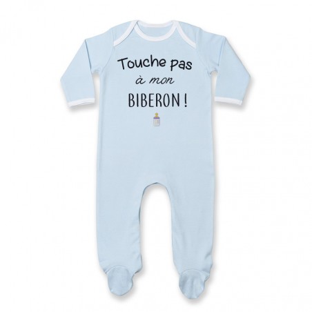 Pyjama bébé Touche pas à mon biberon