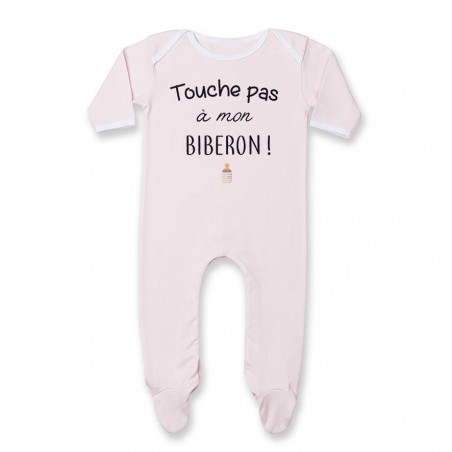 Pyjama bébé Touche pas à mon biberon
