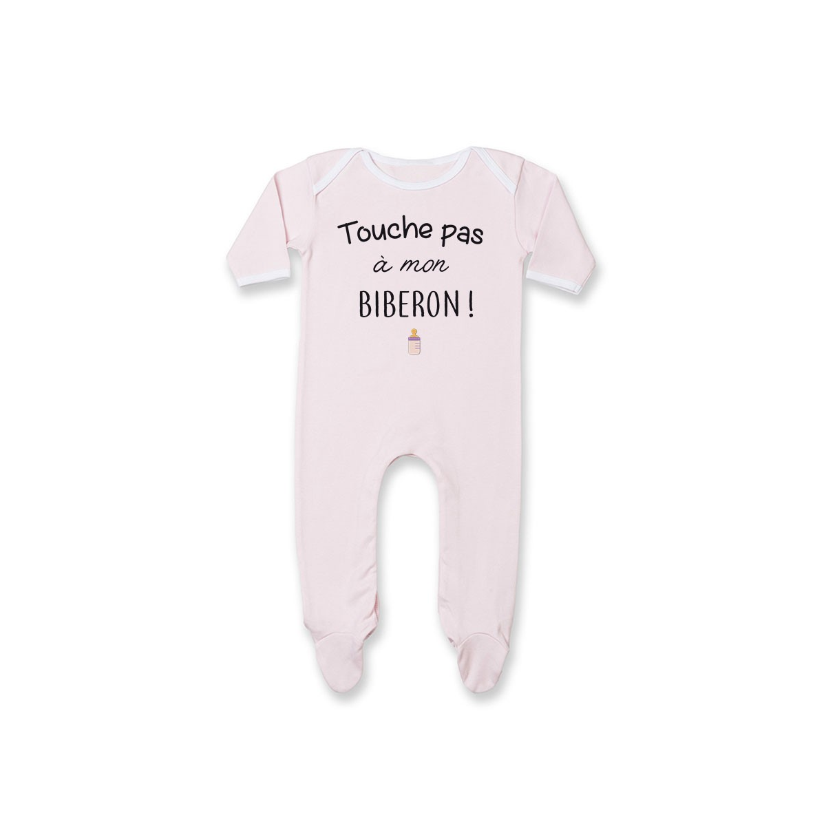 Pyjama bébé Touche pas à mon biberon