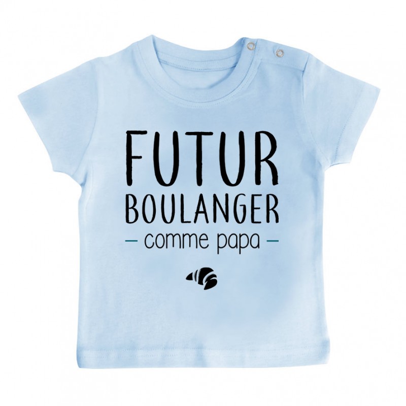 T-Shirt bébé Futur boulanger comme papa T-Shirt bébé Futur boulanger comme papa