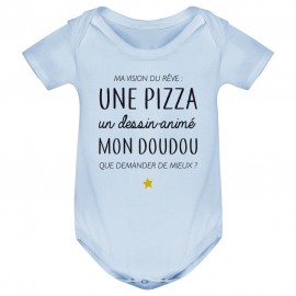Body bébé Ma vision du rêve ( pizza )