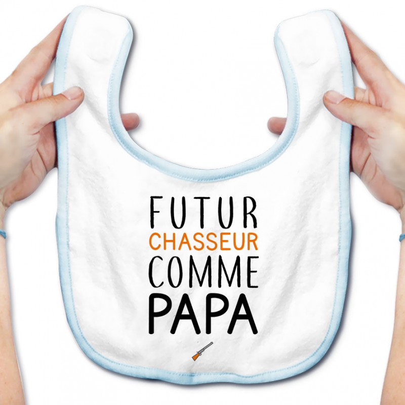 Bavoir bébé Futur chasseur comme papa