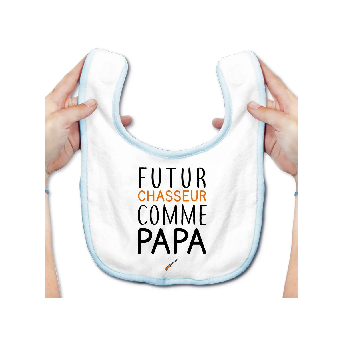 Bavoir bébé Futur chasseur comme papa