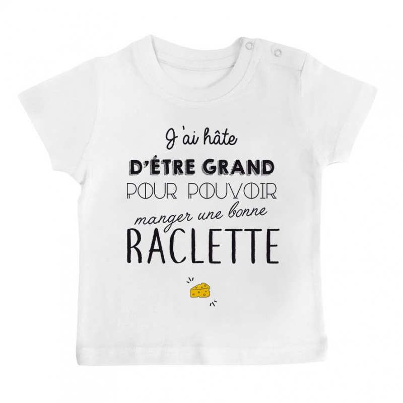 T-Shirt bébé Une bonne raclette T-Shirt bébé Une bonne raclette