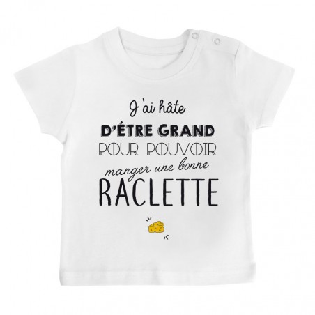 T-Shirt bébé Une bonne raclette