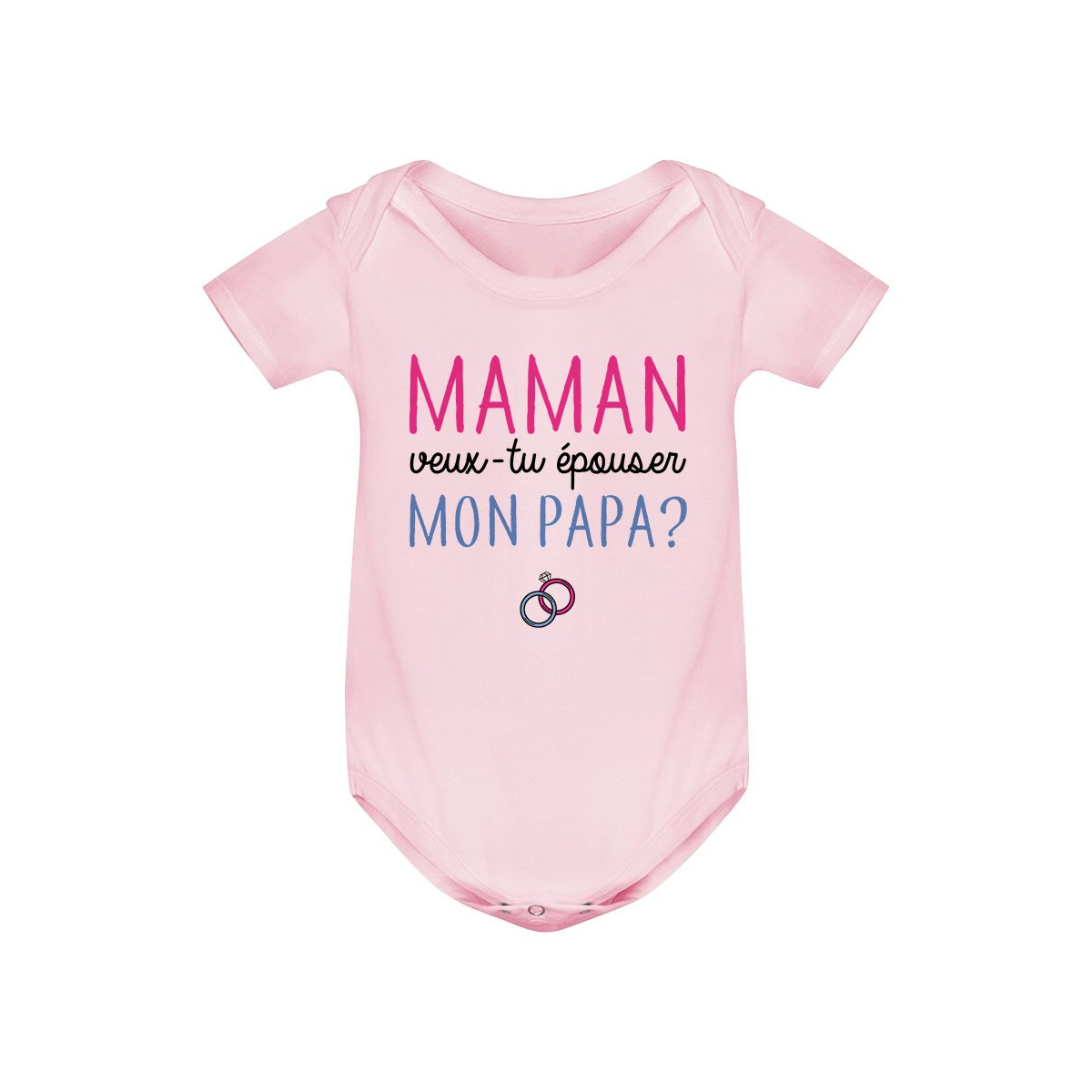 Body bébé Maman veux-tu épouser papa ?