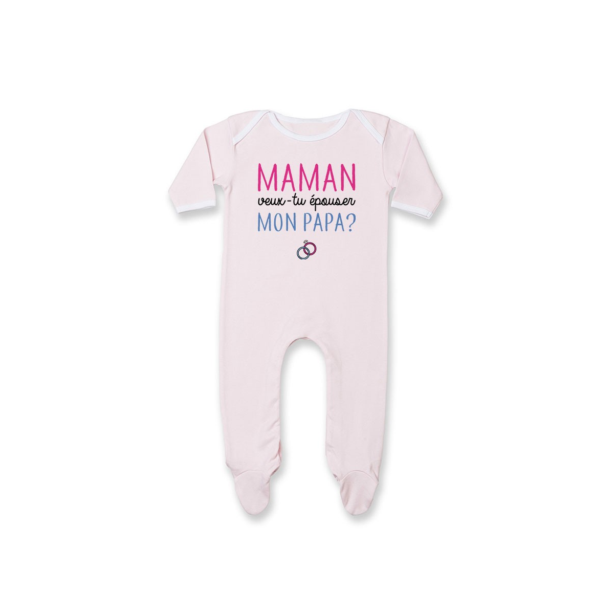 Pyjama bébé Maman veux-tu épouser papa ?