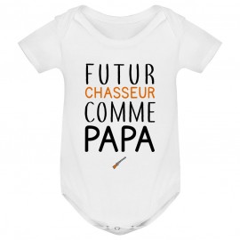 Body bébé Futur chasseur comme papa