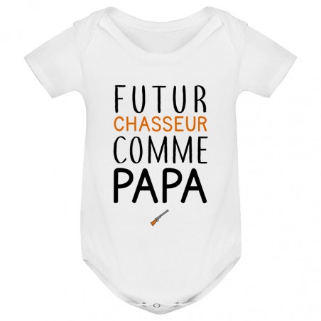 Body bébé Futur chasseur comme papa