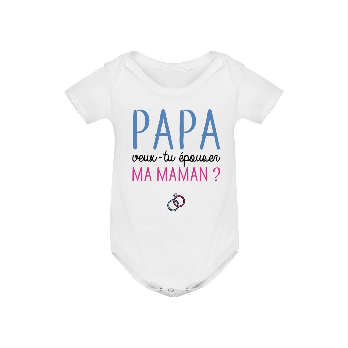 Body bébé Papa veux-tu épouser ma maman ?