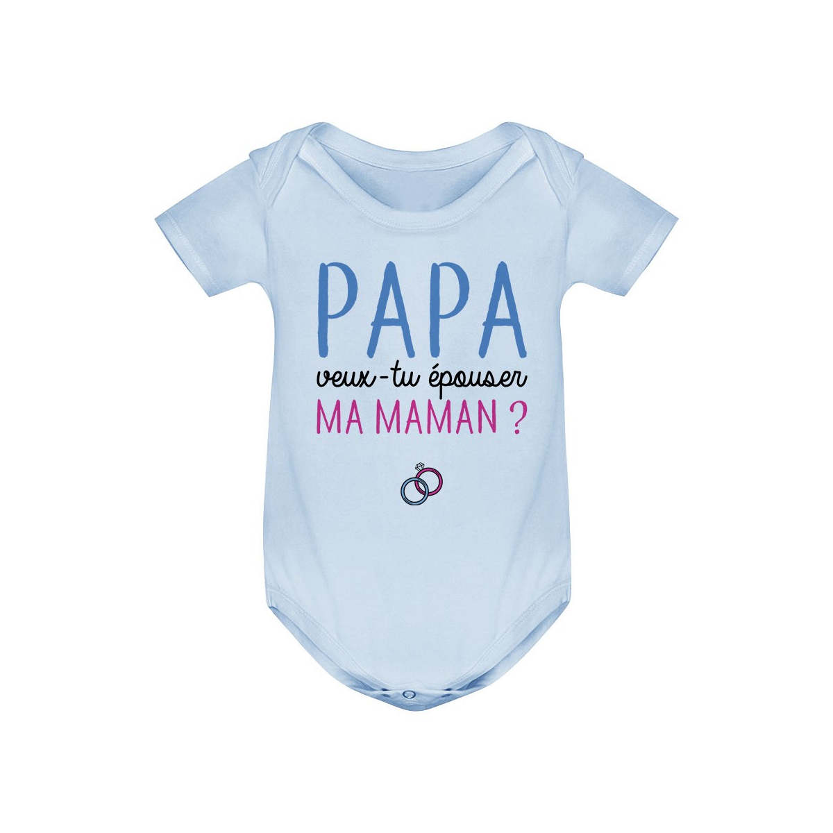 Body bébé Papa veux-tu épouser ma maman ?