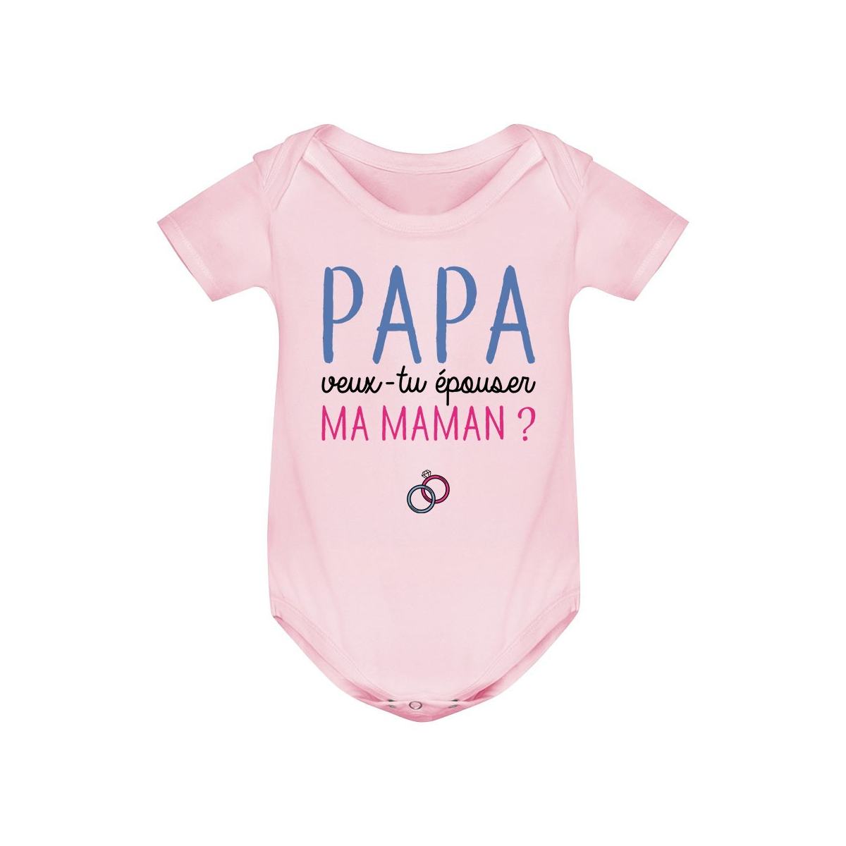 Body bébé Papa veux-tu épouser ma maman ?