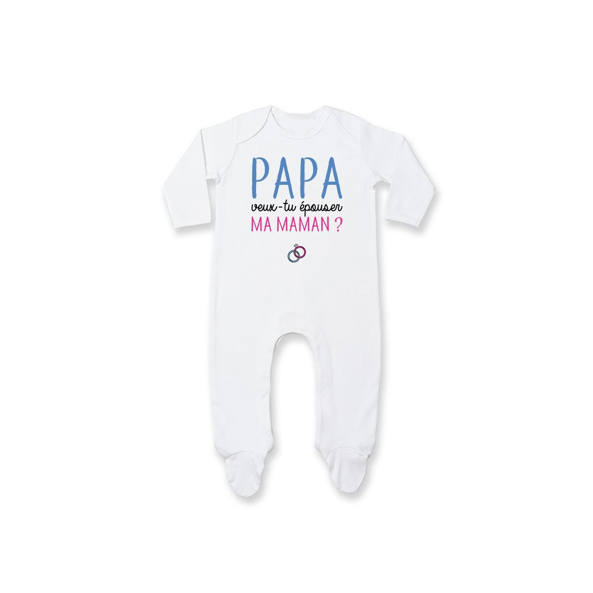 Pyjama bébé Papa veux-tu épouser ma maman ?