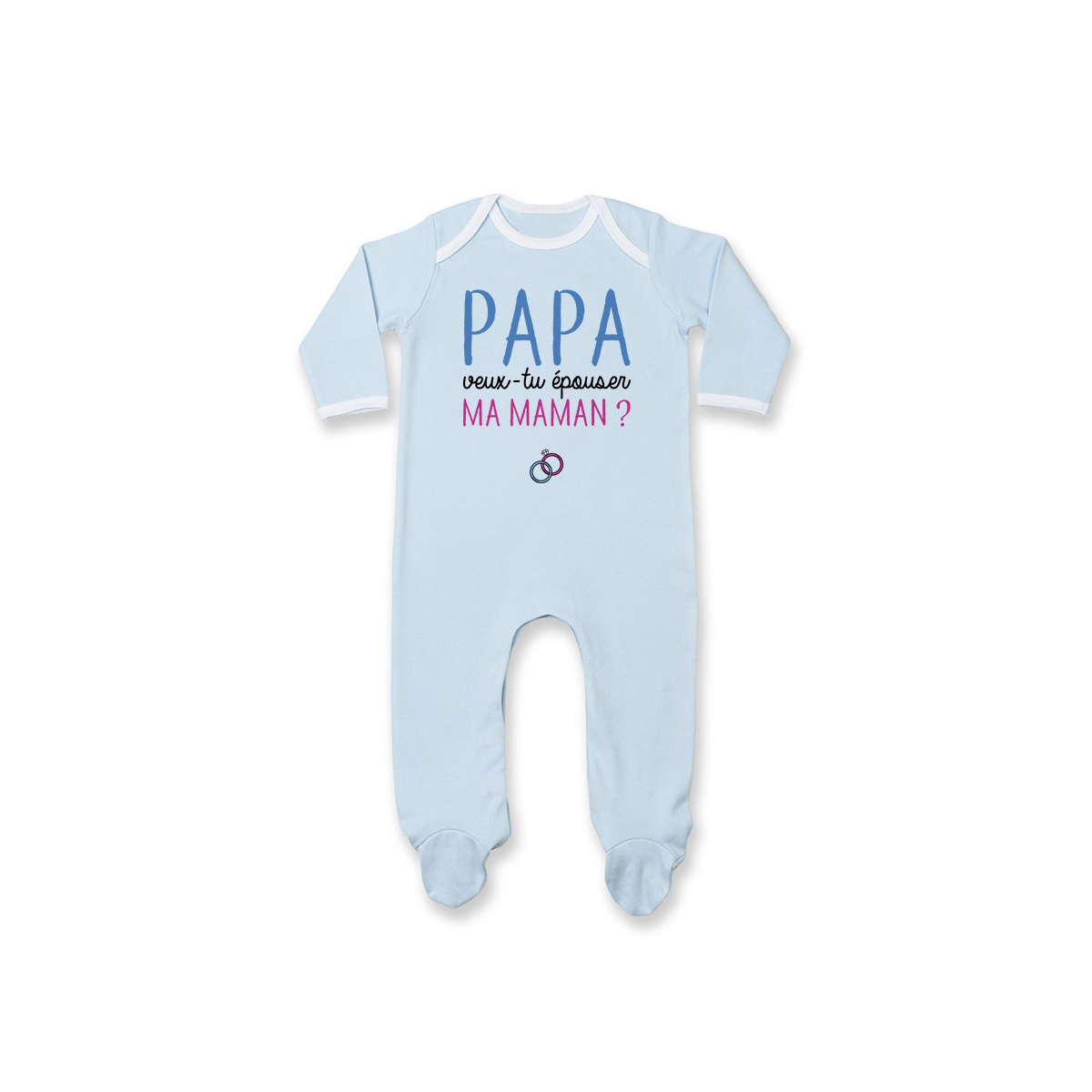 Pyjama bébé Papa veux-tu épouser ma maman ?