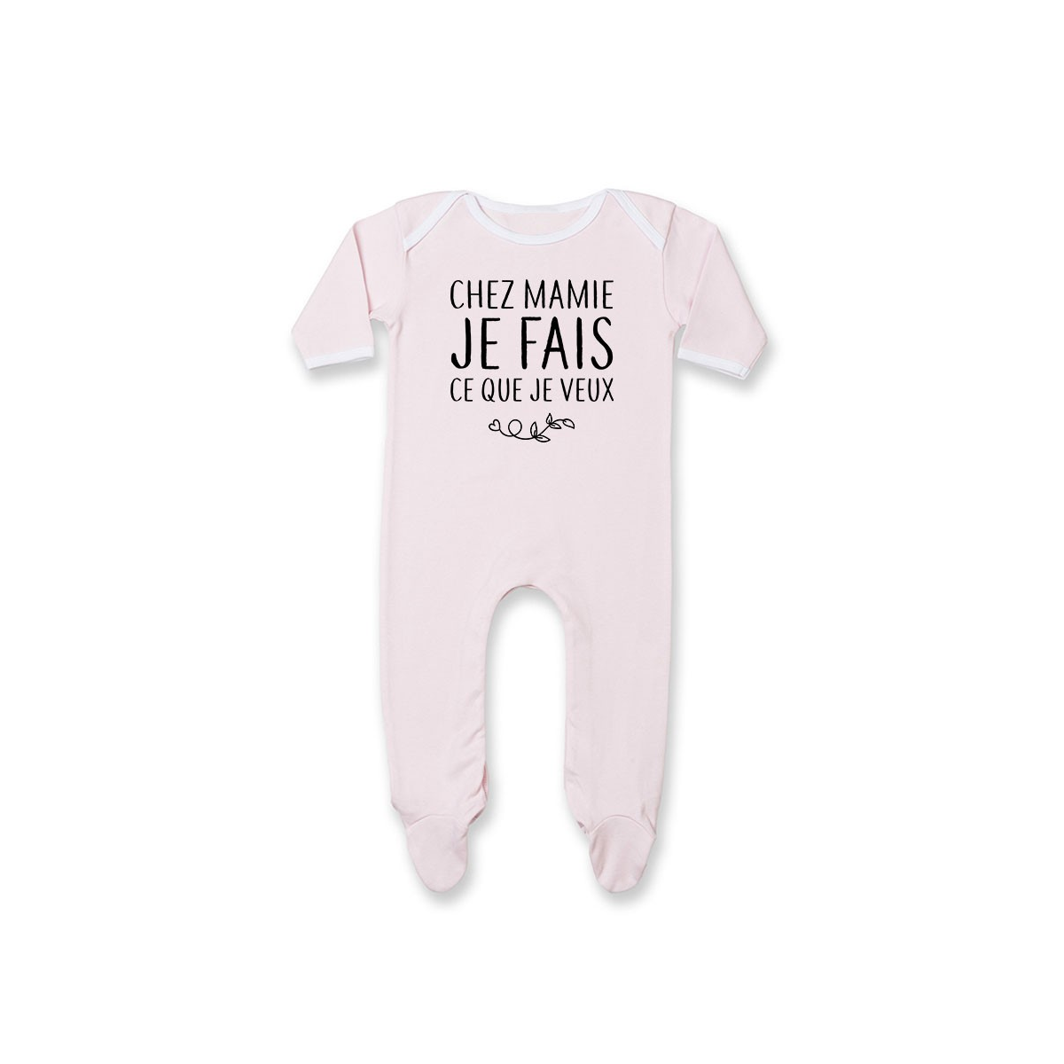 Pyjama bébé Chez mamie je fais ce que je veux