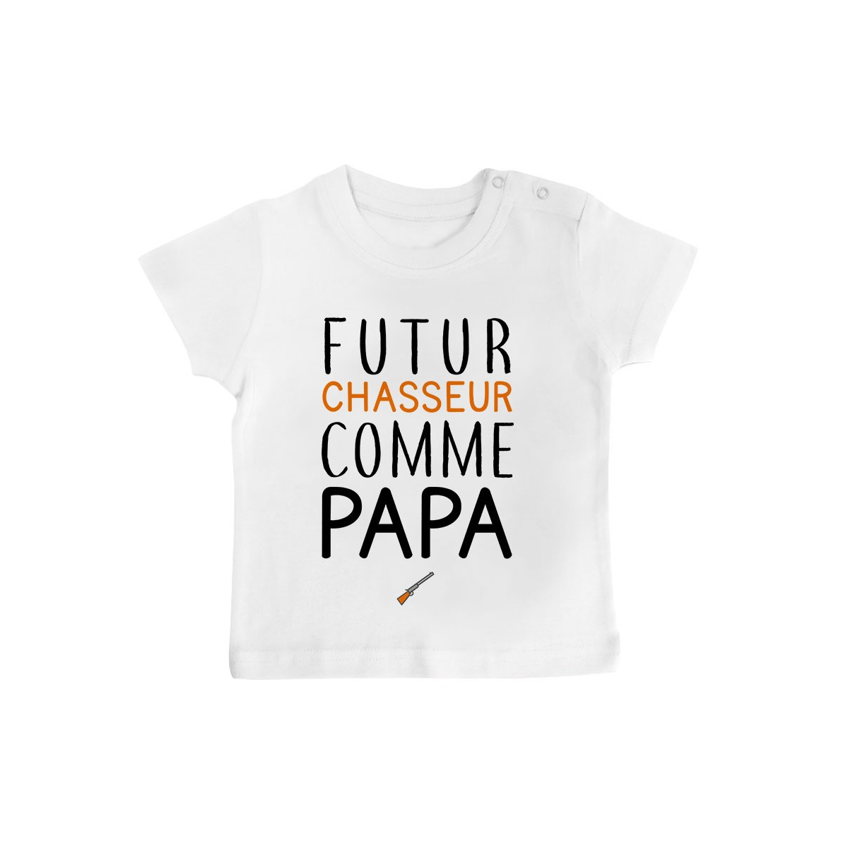 T-Shirt bébé Futur chasseur comme papa