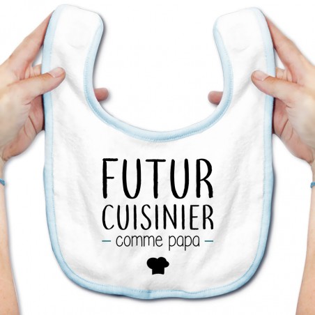 Bavoir bébé Futur cuisinier comme papa