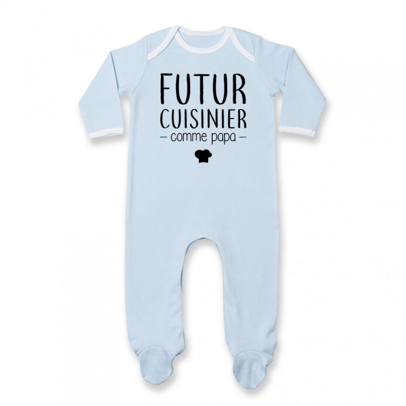 Pyjama bébé Futur cuisinier comme papa Pyjama bébé Futur cuisinier comme papa